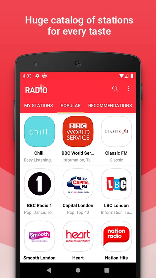 Radio screenshot