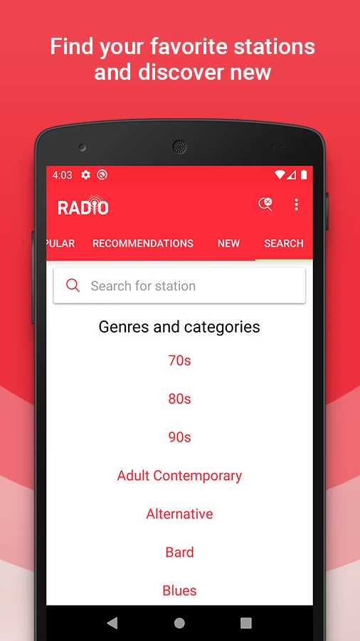 Radio screenshot